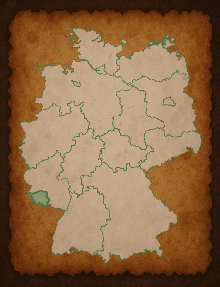 Kaart van Saarland
